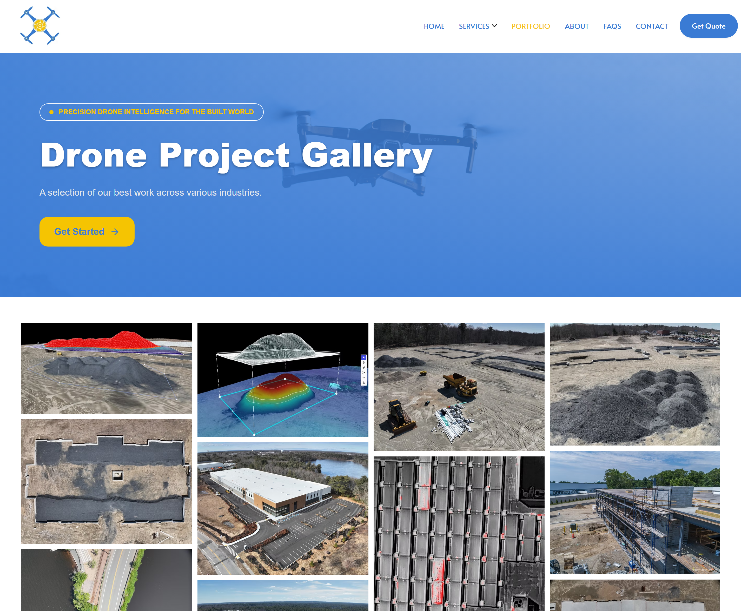 screenshot of Bay State portfolio page