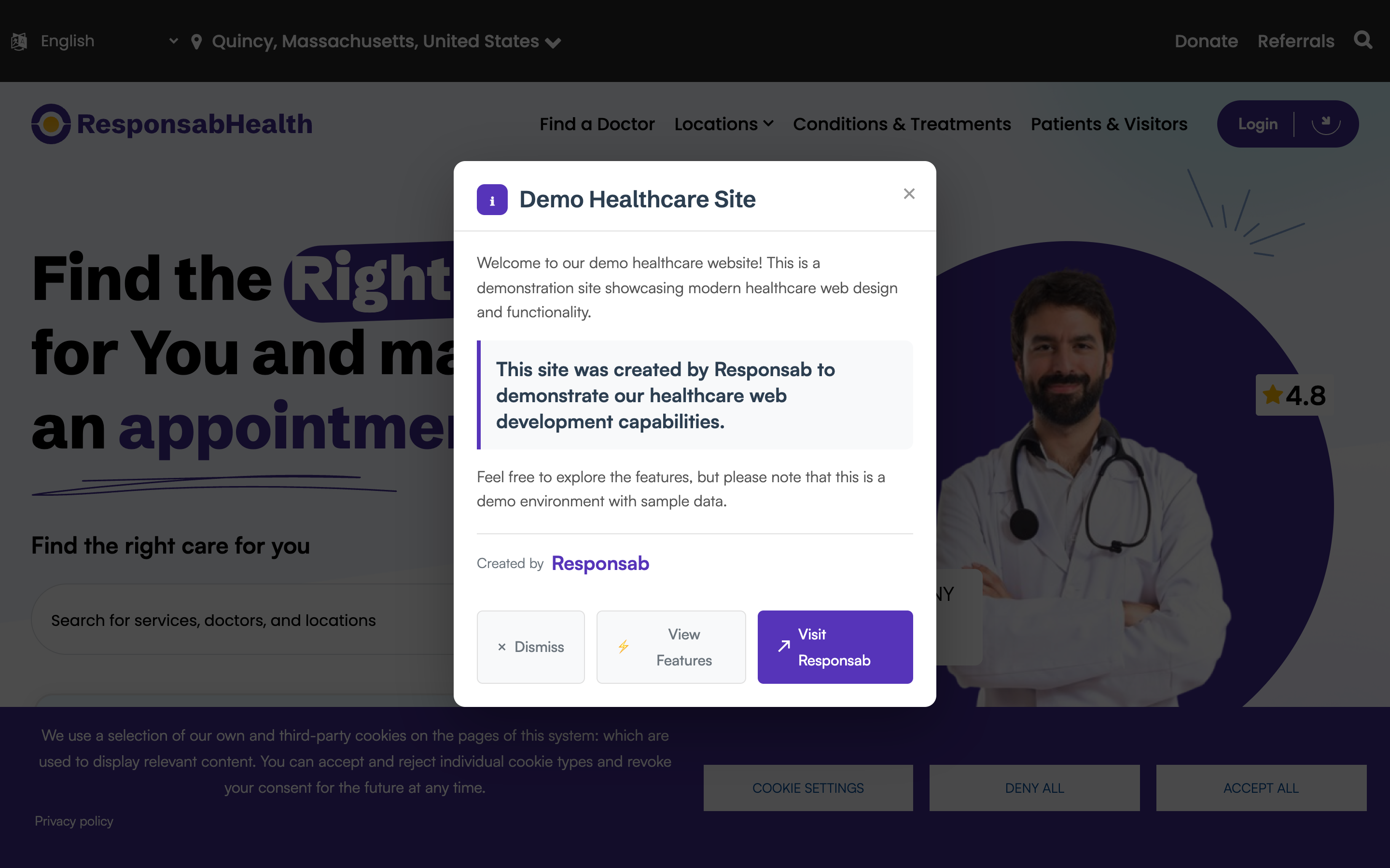 Responsab Health homepage